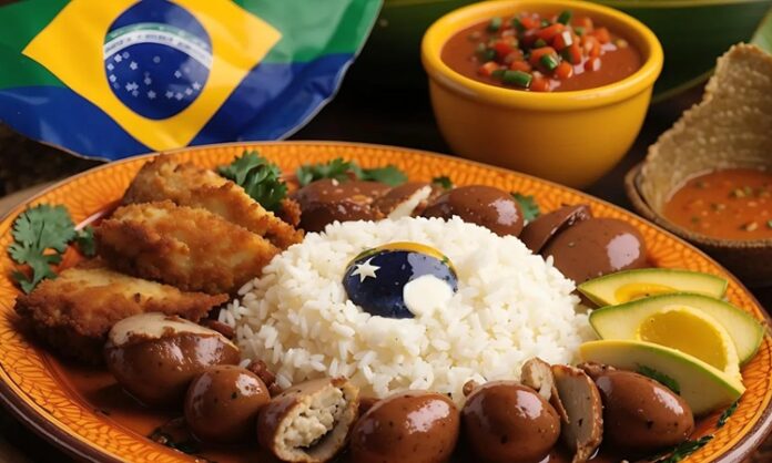 Brezilya mutfağı, tarih boyunca farklı kültürlerin etkisiyle şekillenmiş ve bugün dünya gastronomisinde özel bir yere sahip olmuştur. Yerli halkın yemek gelenekleri, Afrika’dan getirilen kölelerin mutfak alışkanlıkları ve Portekiz kolonyal döneminin etkileri birleşerek benzersiz bir mutfak kültürü ortaya çıkarmıştır. Bu çeşitlilik, Brezilya’nın geniş coğrafyasının sunduğu zengin tarım ürünleri ve deniz mahsulleriyle harmanlanmıştır. Konulu bir haber görseli.