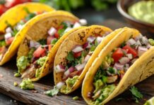 Tacos, Meksika mutfağının en bilinen ve en sevilen yemeklerinden biridir. Tarihi Aztekler dönemine kadar uzanan bu yemek, mısır ekmeğinin içine konulan et, sebze ve soslarla hazırlanmıştır. Geleneksel olarak elde yenilen tacos, hem pratik hem de doyurucu bir lezzet olarak halk arasında hızla yayılmıştır. Konulu bir haber görseli.